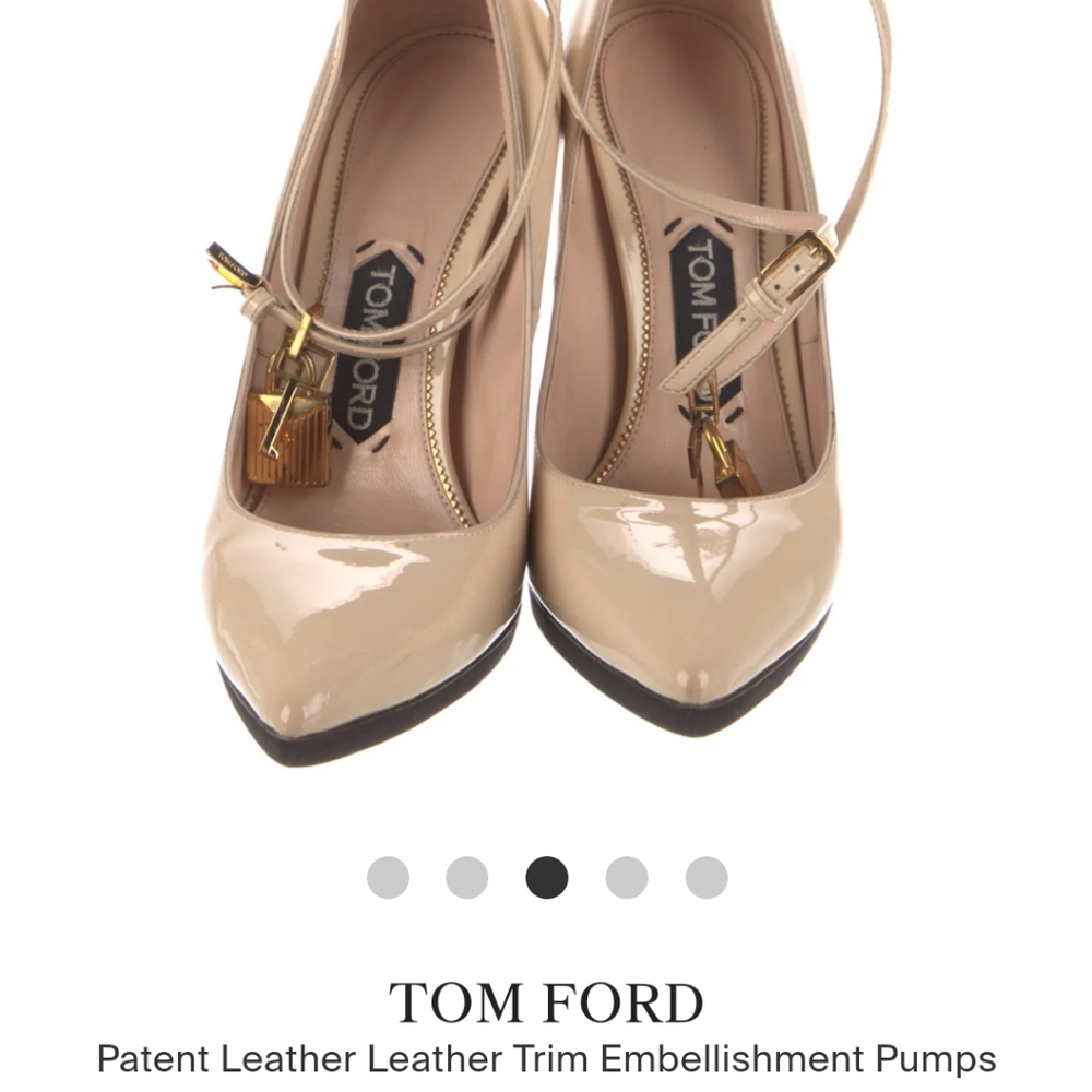 Tom Ford Nude Patent Leather Pumps